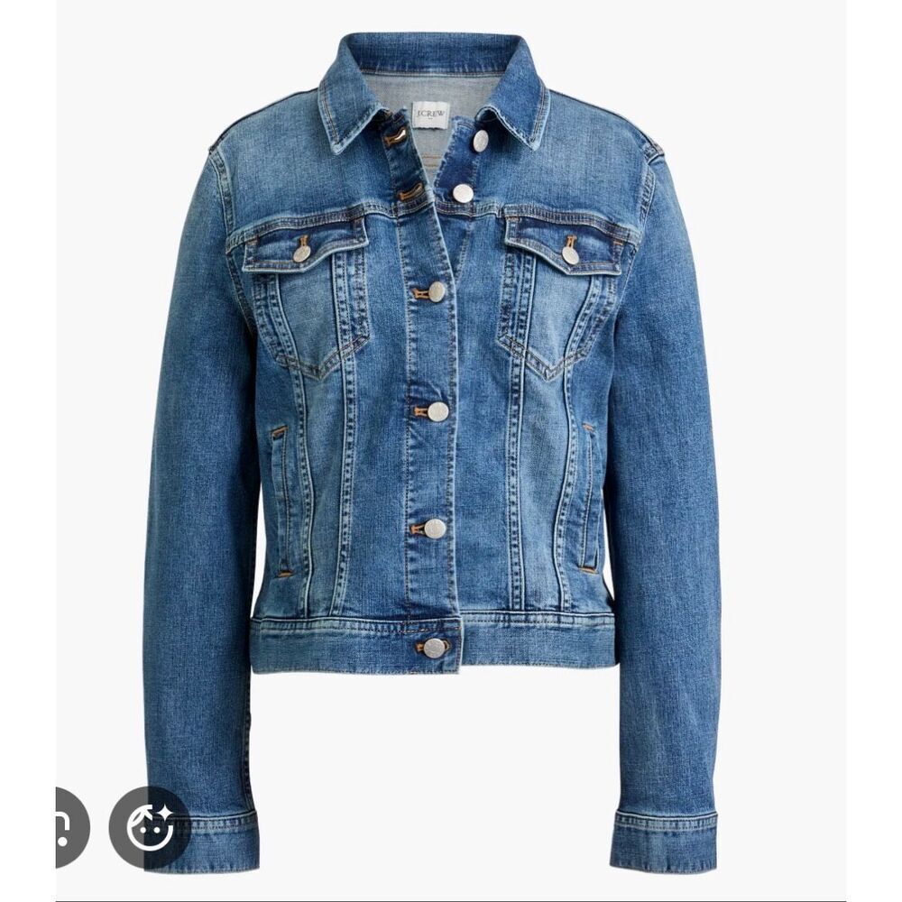J.Crew jeans jacket medium wash size xs